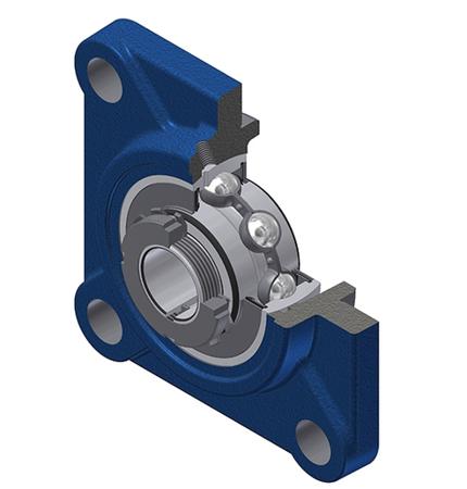 UKFS313H SNR 4 Hole Cylindrical,  60 mm ID