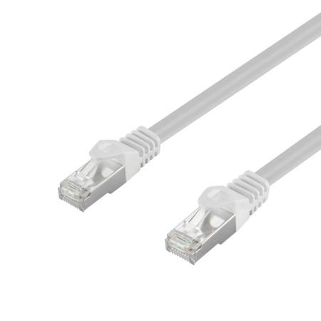 TEC11WHT1-3048 TaoglasTEC, 10ft Cat6a, White RJ45 to Male RJ45 Male, Shielded Shielded, Terminated PVC Sheath