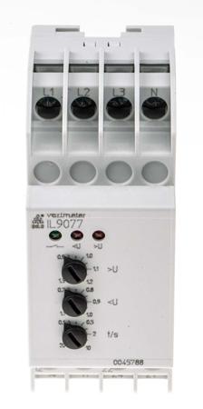 IL9077-12-3-NAC-400-230V-0-1-20S Dold Voltage Monitoring Relay with DPDT Contacts, 3 Phase, 230/400 V ac