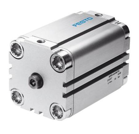 ADVU-32-20-P-A Festo Pneumatic Compact Cylinder - 156533, 32mm Bore, 20mm Stroke, ADVU Series, Double Acting