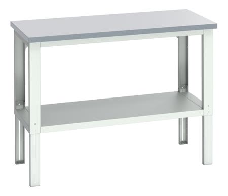 41003677-16V Bott 41003677.16V Sheet Steel Workbench, 450kg Max Load, Adjustable Height, 742 → 1140mm x 750mm x 1500mm