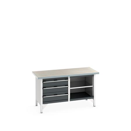 41002167-19V Bott 41002167.19V Sheet Steel Workbench, 840mm x 750mm x 1500mm