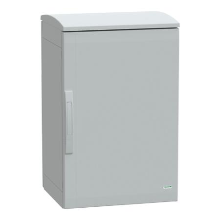 NSYPLAT754G Schneider Electric Thalassa Series Fibreglass Reinforced Polyester Single-Door-Door Floor Standing Enclosure, Opaque