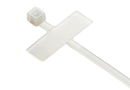 603-226 RS PRO Cable Ties, 200mm x 2.5mm, Natural Nylon, Pk-100