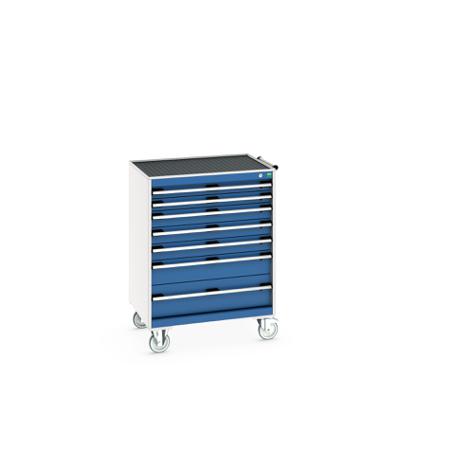 40402065-11V Bott, 7 Drawer Sheet Steel Floor Standing Storage Cabinet, 800 X 650 X 1085mm