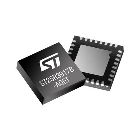ST25R3917B-AQET STMicroelectronics  NFC Reader, 32-Pin UFQFPN-32