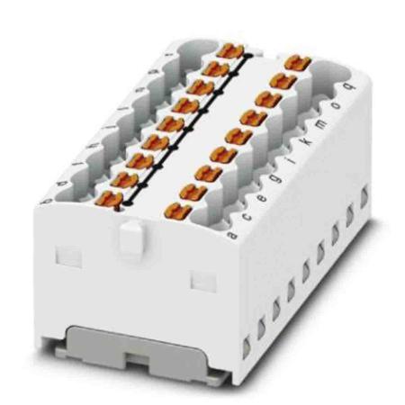 3002780 Phoenix Contact Distribution Block, 18 Way, 2.5mm², 17.5A, 450 V, White