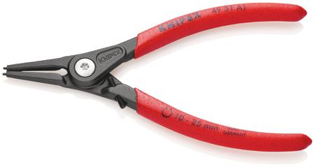49 31 A1 Knipex Circlip Pliers, 140 mm Overall, Straight Tip