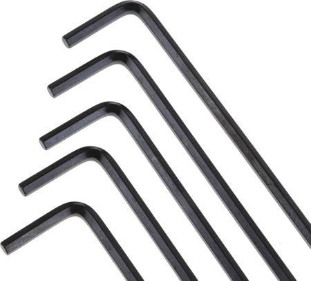 735-093 RS Pro 4 mm L Shape Long Arm Hex Key Chrome Vanadium Steel