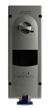 567-1683-R Scame Switchable IP44 Industrial Interlock Socket 2P+E, Earthing Position 6h, 16A, 230 V