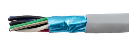78105 SL005 Alpha Wire Ecogen Ecocable Mini Series Data Cable, 5 Pairs, 10 Cores, 0.09 mm², Screened, 28 AWG, 30m, Screened Shield