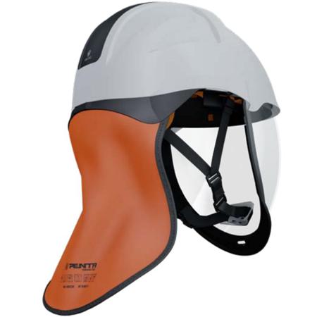 VA-NECK Penta Waterproof Orange Hard Hat Neck Guard, Penta Helmets