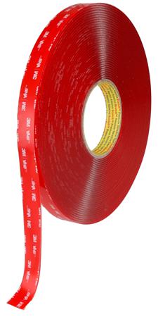 7000033127 3M 4918F, 700003 Clear Foam Tape, 19mm x 16.5m, 2mm Thick