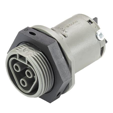 96.031.5054.3 Wieland RST CLASSIC Series Connector, 3-Pole, Female, 3-Way, Push-In, 25A, IP66, IP68
