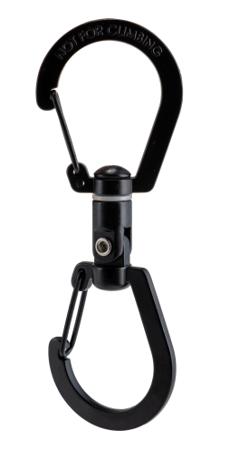 119-976 RS PRO Black Zinc Alloy Swivel Spring Hook, 103mm Length, 24lb Lifting Load