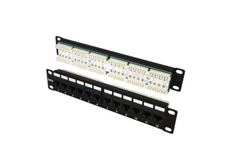 SF12ep TUK Limited SF Series Cat6 12 Port RJ45 Patch Panel 1 U Black