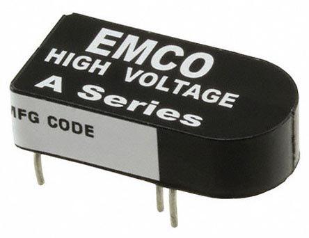 A06N-12 XP Power A DC-DC Converter, 600V dc/ 1.67mA Output, 0 → 12 V dc Input, 1W, Through Hole, +75°C Max Temp -25°C