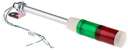 XVMB2RGSSB Harmony XVM LED Beacon Tower with Buzzer, 2 Light Elements, Green, Red, 24 V ac/dc