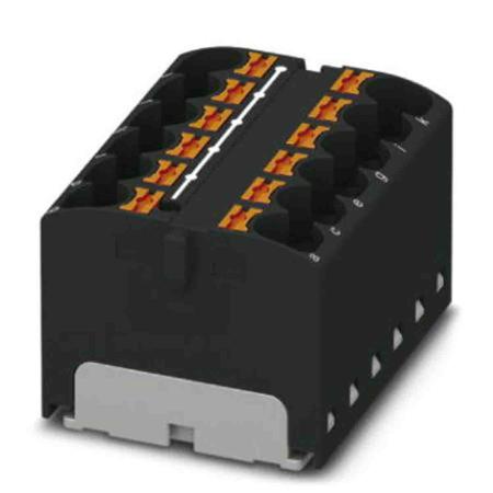 3273826 Phoenix Contact Distribution Block, 12 Way, 0.2 → 6mm², 32A, 450 V, Black