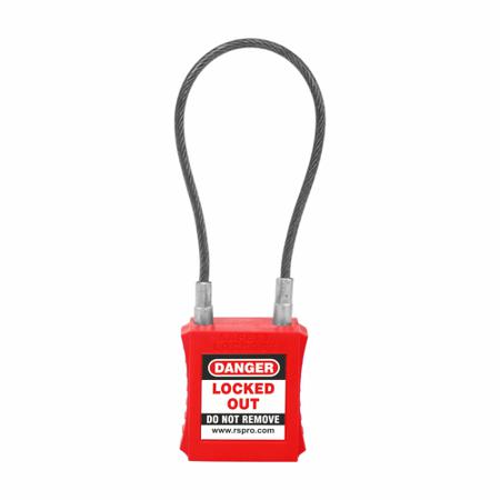 642-803 RS PRO Red 1-Lock ABS, Steel Safety Lockout Padlock, 3mm Shackle