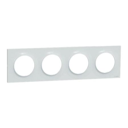S510708 Schneider Electric White 4 Gang Cover Plate