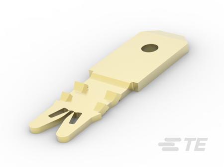4-1601035-1 TE Connectivity SIAMEZE Uninsulated Fork Terminal, 34AWG to 18AWG, Gold