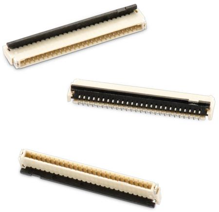 687122182122 Wurth Elektronik WR-FPC 687 Series 0.5mm Pitch 22 Way Horizontal SMT Male FPC Connector, ZIF Top and Bottom Contact