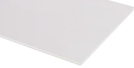 809-9695 White Polyvinyl Chloride PVC Sheet, 600mm x 600mm x 2.5mm