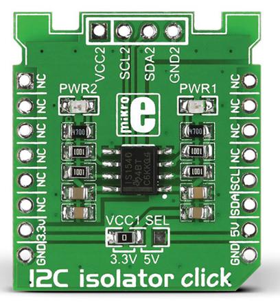 MIKROE-1878 MikroElektronika I2C Isolator Click ISO1540 Development Kit for MikroBUS