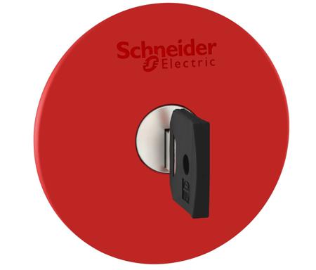 ZB5AS964 Schneider Electric Harmony XB5 Series, Key Release, Emergency Stop Push Button Head