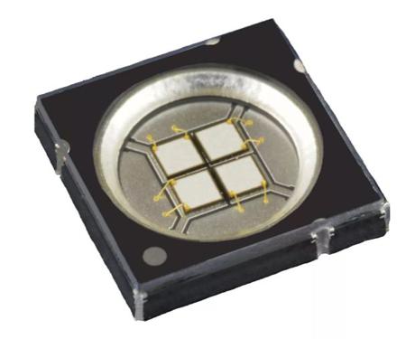LZ4-04UVH0-0000  ams OSRAM, LZ4-04UVH0 Series UV LED, 370nm 4250mW 110 °, 9-Pin Surface Mount package