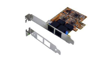 EX-6072-4K Exsys 2 Port PCIe RJ45 Network Card, 10/100/1000Mbit/s