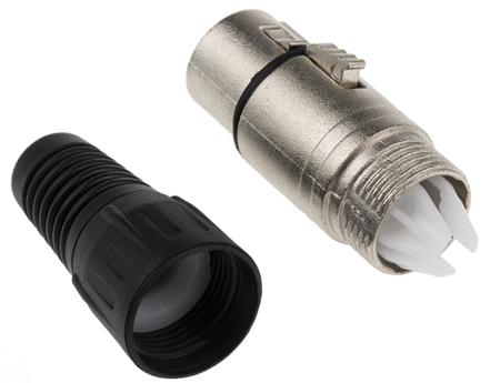 458-024 RS Pro 3 Way Cable Mount XLR Connector, Female, Silver Plated Contacts, 250 V ac