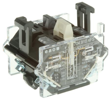 704.910.4FS EAO Contact Block for Use with Human Machine Interface, 2NO