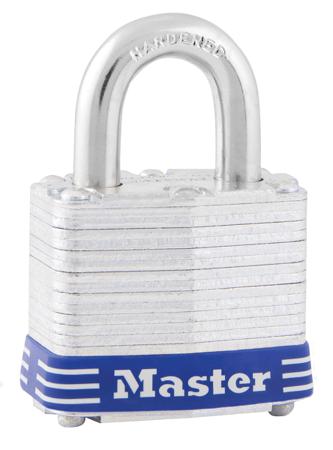 3EURD Master Lock Key Weatherproof Stainless Steel Padlock, 7mm Shackle, 40mm Body