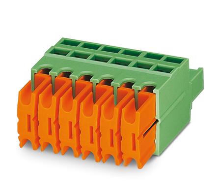 1921670 Phoenix Contact, 5mm Pitch, QC 1/2-ST-BUS, 2 Way, Pluggable Terminal Block, Plug, Screw Termination,