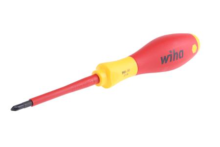00847 Wiha Phillips Insulated Screwdriver, PH1 Tip, 80 mm Blade, VDE/1000V, 191 mm Overall