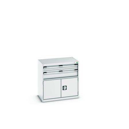 40012013-16V Bott 2 Door, 2 Drawer Sheet Steel Floor Standing Storage Cabinet, 800 X 525 X 800mm