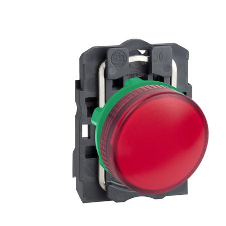 XB5AV64 Schneider Electric, Harmony XB5, Panel Mount Red Pilot Light, 22mm Cutout, IP66, IP67, Round, 250V