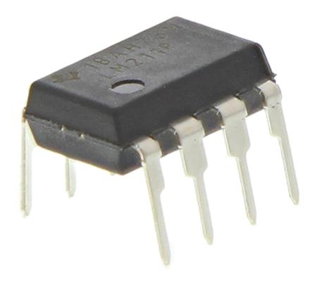 LM211P  Texas Instruments, Comparator, Open Collector/Emitter O/P, 0.165μs 5 → 28 V 8-Pin PDIP