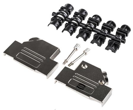 09670250333 HARTING D-Sub Series Metal Right Angle D Sub Backshell, 25 Way