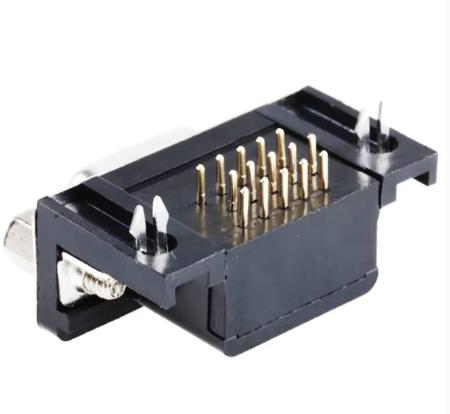 199-114 RS PRO 15 Way Right Angle Through Hole D-sub Connector Socket, 2.29mm Pitch