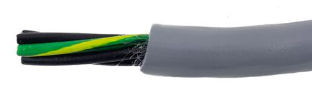 80005 SL005 Alpha Wire Ecogen Ecoflex PUR Control Cable, 5 Cores, 0.15 mm² 26 AWG, Unscreened, 30 m, Grey Modified Polyphenylene