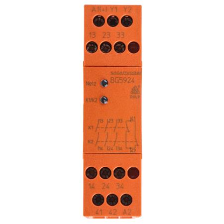 BG5924-48-AC-DC24V Safemaster BG 5924 Safety Relay, Single Channel, 24 V dc, 4 Safety