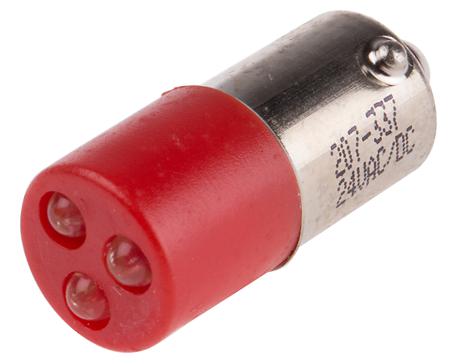 207-337 RS PRO Red LED Indicator Lamp, 24V ac/dc, 990 x 3mcd