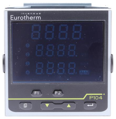 P104/CC/VH/LRR Eurotherm Piccolo P104 PID Temperature Controller, 96 x 96mm, 3 Output Logic, Relay, 100 → 230 V ac Supply