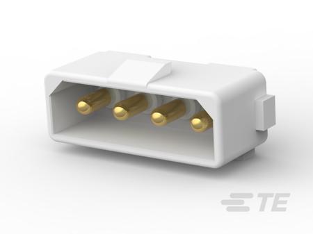 1586534-2 TE Connectivity MATE-N-LOK Series Vertical Board Mount PCB Header, 4 Contact(s), 5.08mm Pitch, 1 Row(s), Shrouded