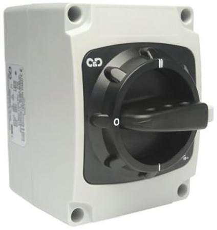 SCODP203 3 Pole Enclosed Non Fused Isolator Switch, 3NO/3NC, 20 A, 7.5 kW, IP65