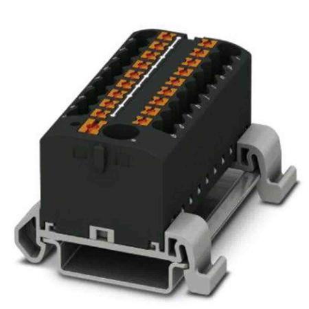 3273256 Phoenix Contact Distribution Block, 19 Way, 4mm², 24A, 690 V, Black