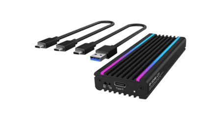 IB-1824ML-C31 ICY BOX M.2 NVMe SSD Hard Drive Enclosure, USB C